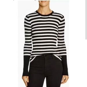 ATM fitted striped sweater size large